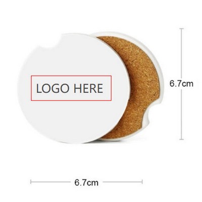 Absorbent Ceramic Car Coasters